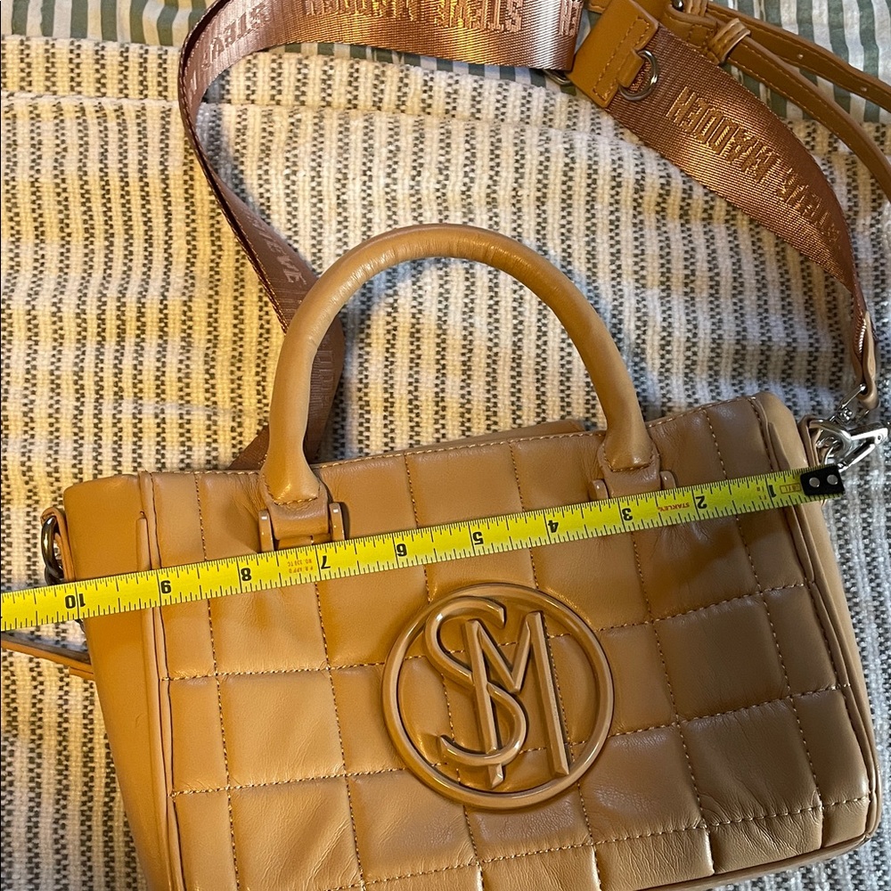 Steve Madden Camel Quilted Satchel - Picture 3 of 6